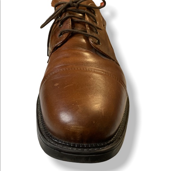 Bostonian STRADA Cap-Toe Dress Shoe Mens Size 13M Brown Leather Lace-Up Oxfords - Picture 4 of 9